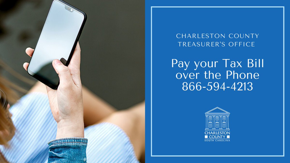 Skip the lines and make your tax payments online or over the phone! Make sure you have your pin number handy. They can be found at the top of your tax bill and online here: sc-charleston.publicaccessnow.com #chsnews