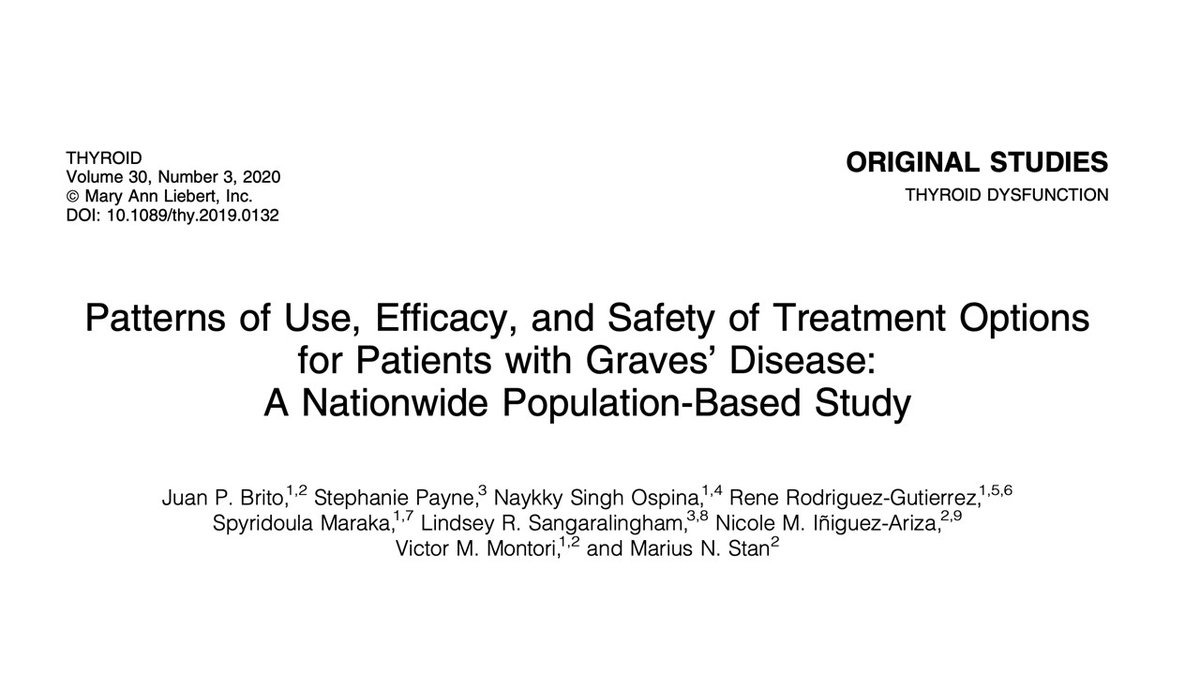 American Association of Endocrine Surgeons (@theaaes) on Twitter photo A recent study shows among treatment modalities for Graves', Surgery(99%) has the highest success rate for Graves' followed by RAI(93%) and anti thyroid drugs(50%). ow.ly/EVz350CTawl
<a href="/GDATF/">Graves' Disease & Thyroid Foundation</a> <a href="/AmThyroidAssn/">American Thyroid Association</a> <a href="/TheAACE/">AACE</a> A recent study shows among treatment modalities for Graves', Surgery(99%) has the highest success rate for Graves' followed by RAI(93%) and anti thyroid drugs(50%). ow.ly/EVz350CTawl
<a href="/GDATF/">Graves' Disease & Thyroid Foundation</a> <a href="/AmThyroidAssn/">American Thyroid Association</a> <a href="/TheAACE/">AACE</a>