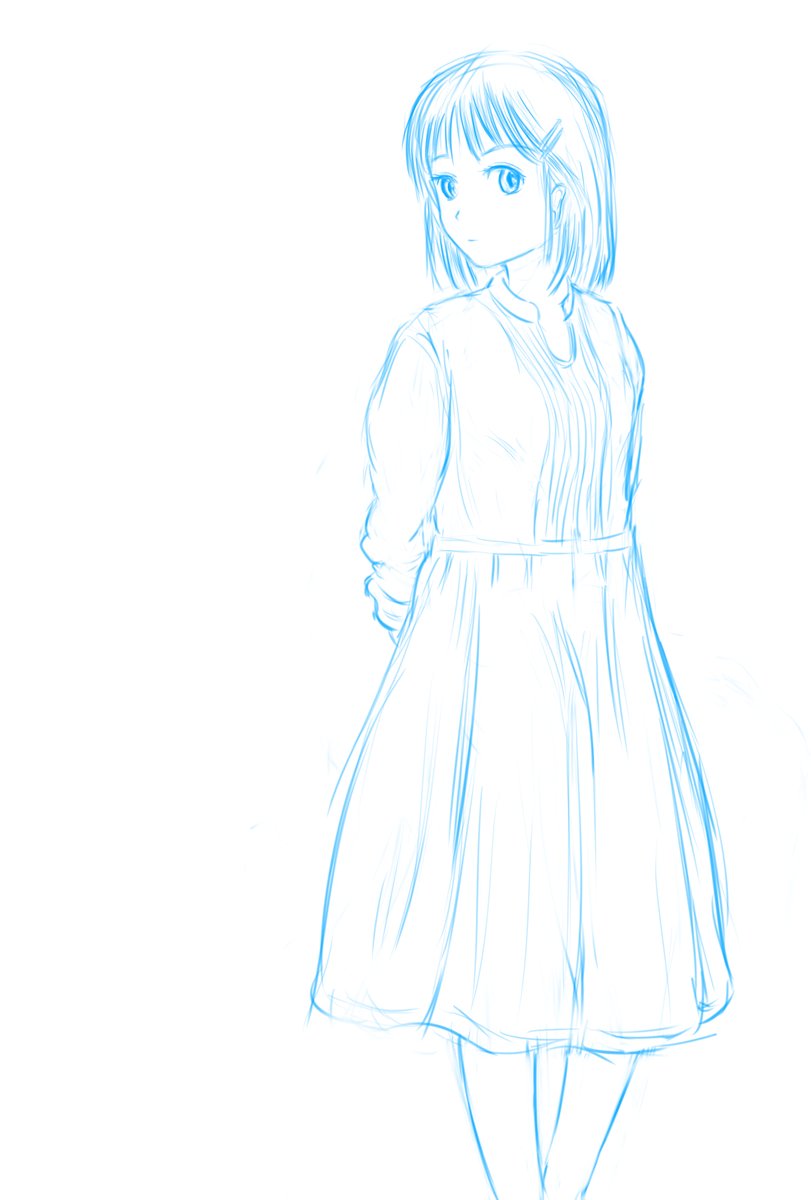 こんなの練習で描いてましたが清書しても良い気がしてきました(;'∀')   ←はよお正月絵描け 