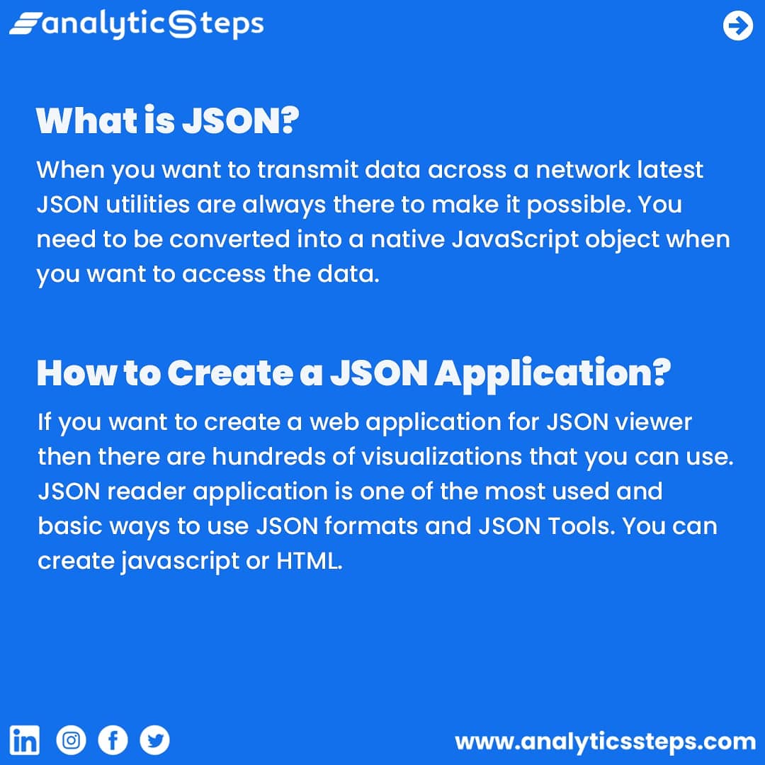 AnalyticsSteps's tweet image. Creating a simple #jsonviewer for your #webapplication