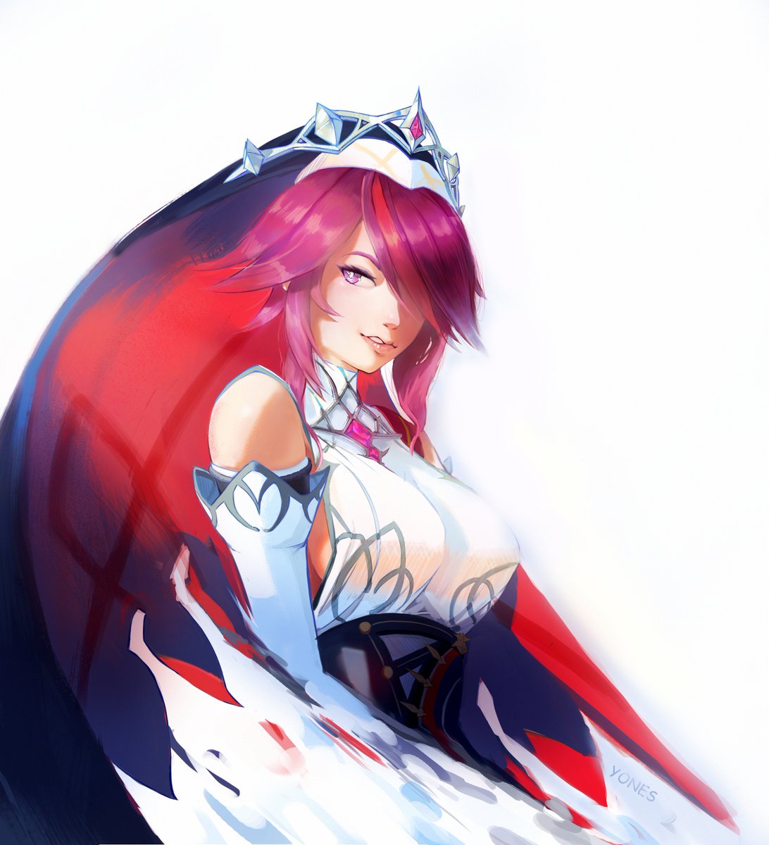 Yones Rosaria Fanart Genshinimpact Genshinimpactfanart Digitalart Rosaria