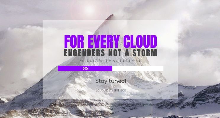 ➡️ "For every Cloud, engenders not a storm" - William Shakespeare.

⏳ Stay tuned!

#CX #CloudExperience