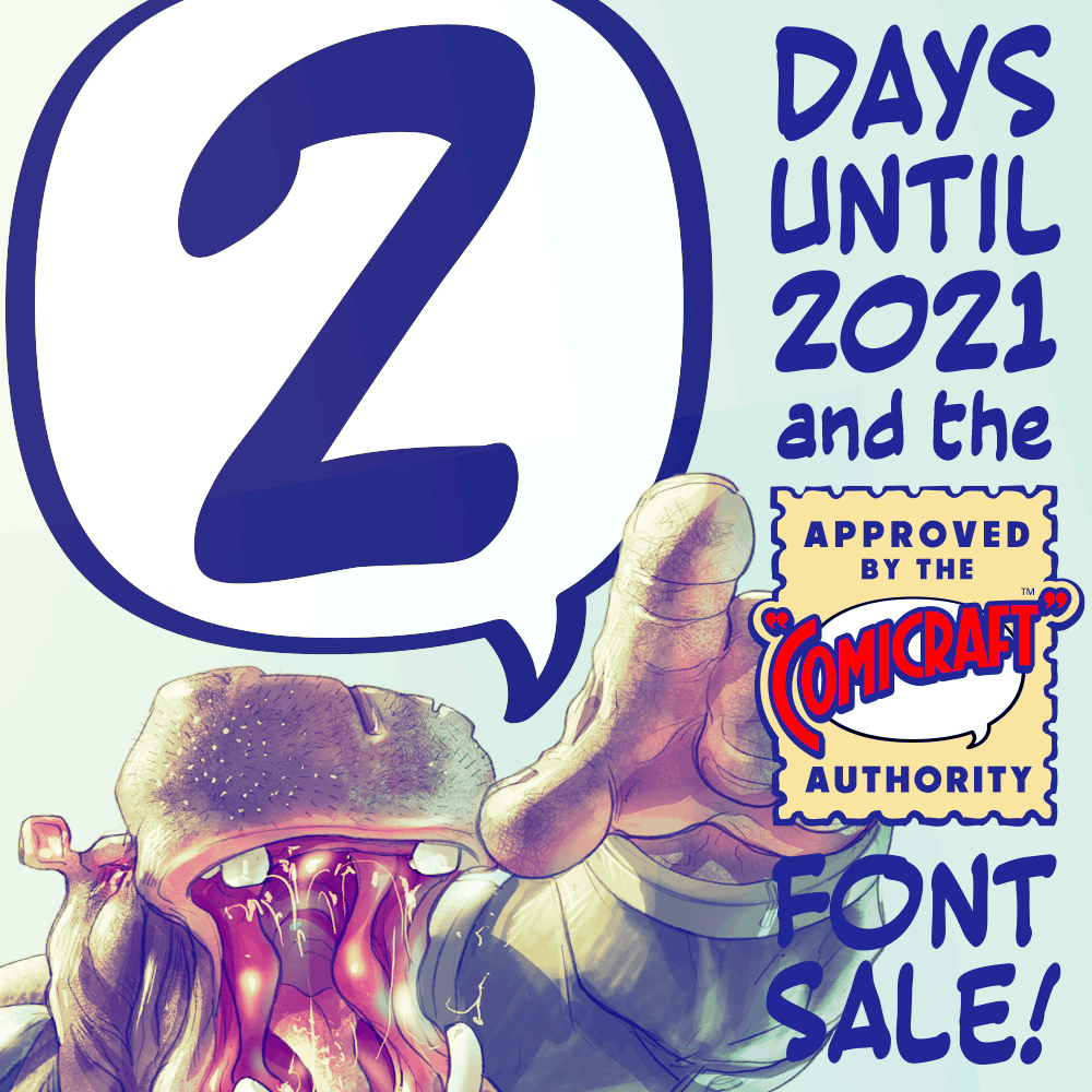 RichStarkings's tweet photo. The Fabled @Comicraft New Year's Day Font Sale is almost here https://t.co/tkrugvbOcm font families just $20.21 each for #OneDayOnly !!! #comicfonts #fonts #fontsale https://t.co/H6Ai0Pyd85