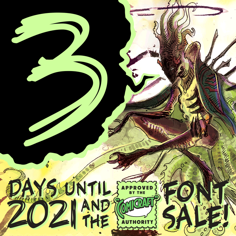 RichStarkings's tweet photo. The Fabled @Comicraft New Year's Day Font Sale is almost here https://t.co/tkrugvbOcm font families just $20.21 each for #OneDayOnly !!! #comicfonts #fonts #fontsale https://t.co/H6Ai0Pyd85