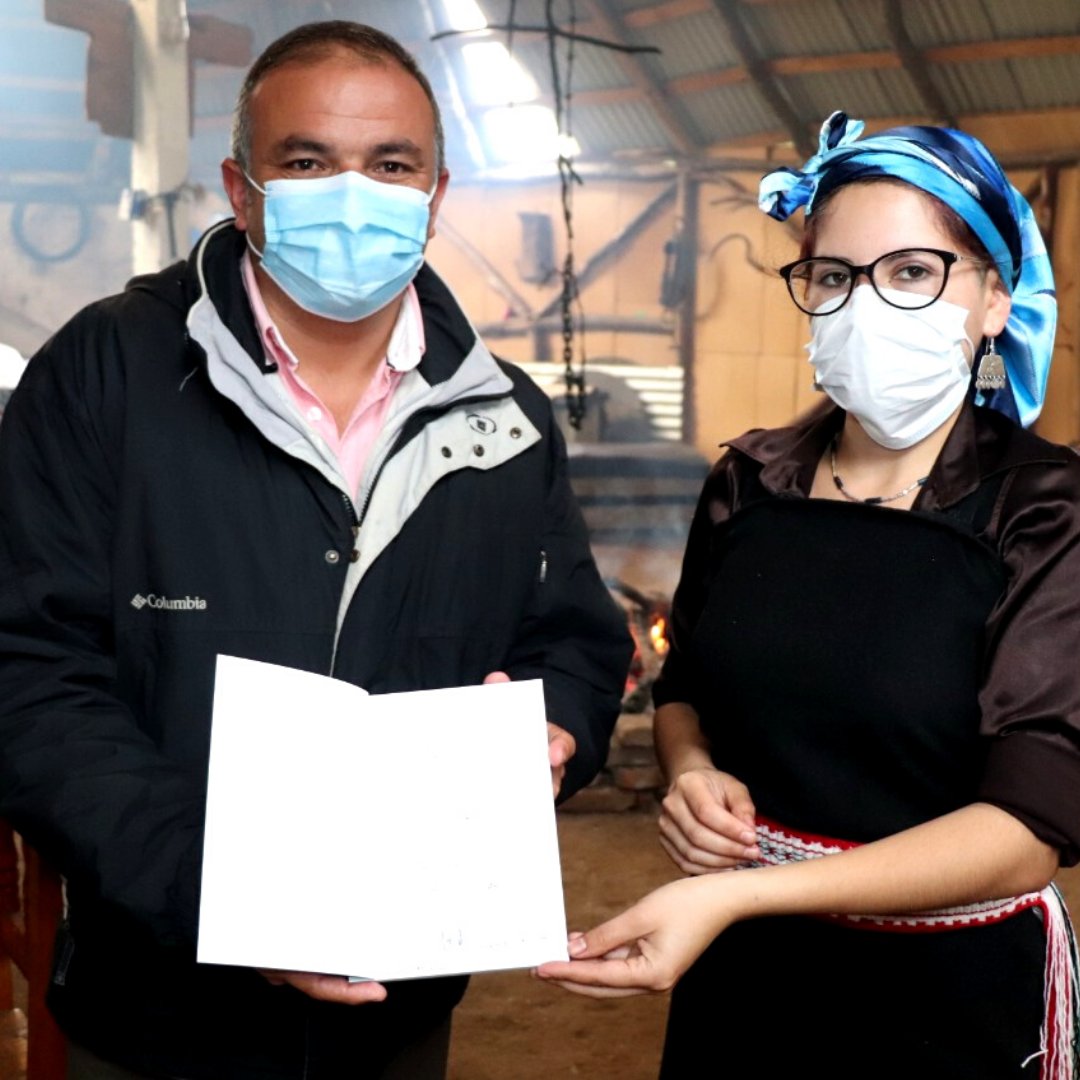 MuniLosAlamos's tweet photo. 🌱 Con el fin de contribuir al rescate del patrimonio cultural mapuche; Estefany Vergara Huenupi lanzó el libro “Mawida Koyam”. Una guía didáctica sobre hierbas medicinales que se encuentran en #LosÁlamos y alimentos de origen local 📚🌿 https://t.co/CpiwO0dq7E