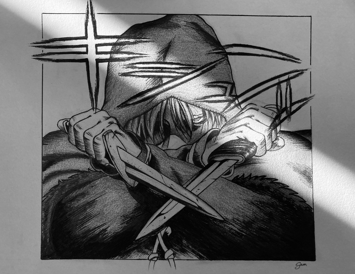 samiiidraw's tweet photo. ⚔️Vinland saga - Thorfinn ⚔️.                  (Chap 22 page 18).                                Voici ma toute première commande☺️ #vinlandsaga #thorfinn #manga #anime #draw https://t.co/lFHgB3D5JA