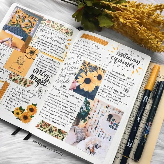 8. Visual journalingBuat yg suka kreasikan jurnalnya jadi aesthetic dan tentunya visually appealing, bisa coba teknik ini. Mirip scrapbook tapi ini bertujuan utk menuliskan berbagai pikiran, perasaan, ide, harapan, dsb dalam bentuk yg lebih ramai secara visual.