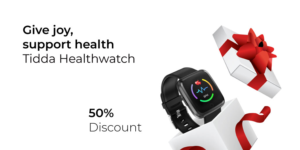 Give a smile a gift to your beloved ones and support their health in the new year.
Now with 𝟱𝟬% 𝗱𝗶𝘀𝗰𝗼𝘂𝗻𝘁 for end of year festivities!

Shop now: he.al/3o2opVk
𝗰𝗼𝗱𝗲: 𝘁𝗶𝗱𝗱𝗮𝟱𝟬

tidda.care
#digitalhealth #digitalsolution #remotemonitoring