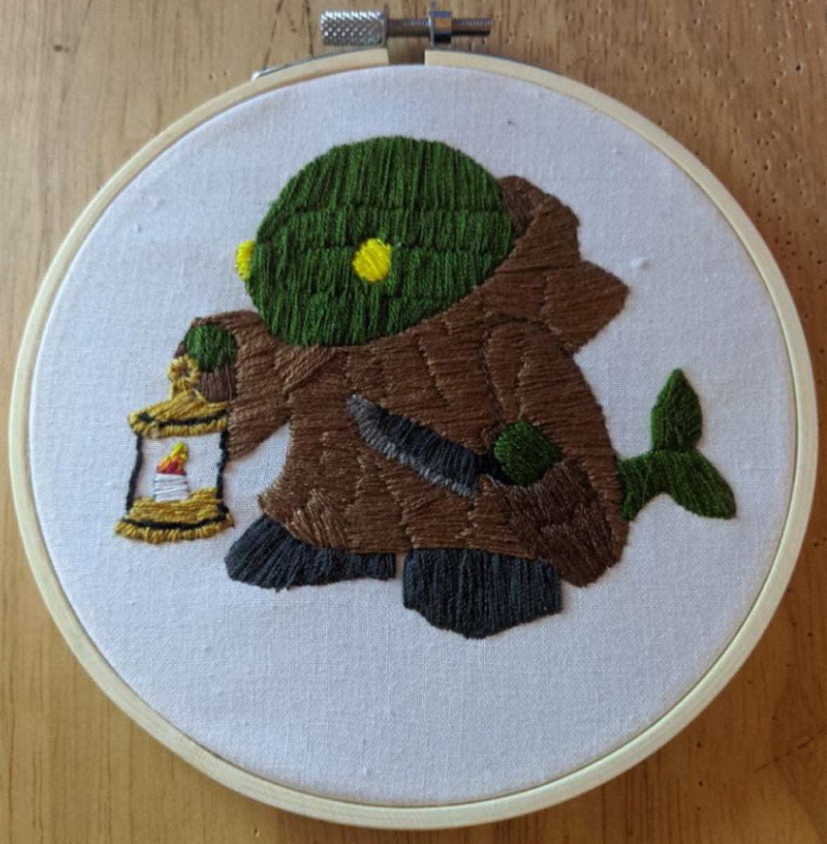 tsilevon's tweet photo. Doink!
Another for the mascot series! I heard people really like tonberrys.
--
#FinalFantasy #Tonberry #Etsy #Handmade #NonbinaryCreator https://t.co/DThFGWHb5r