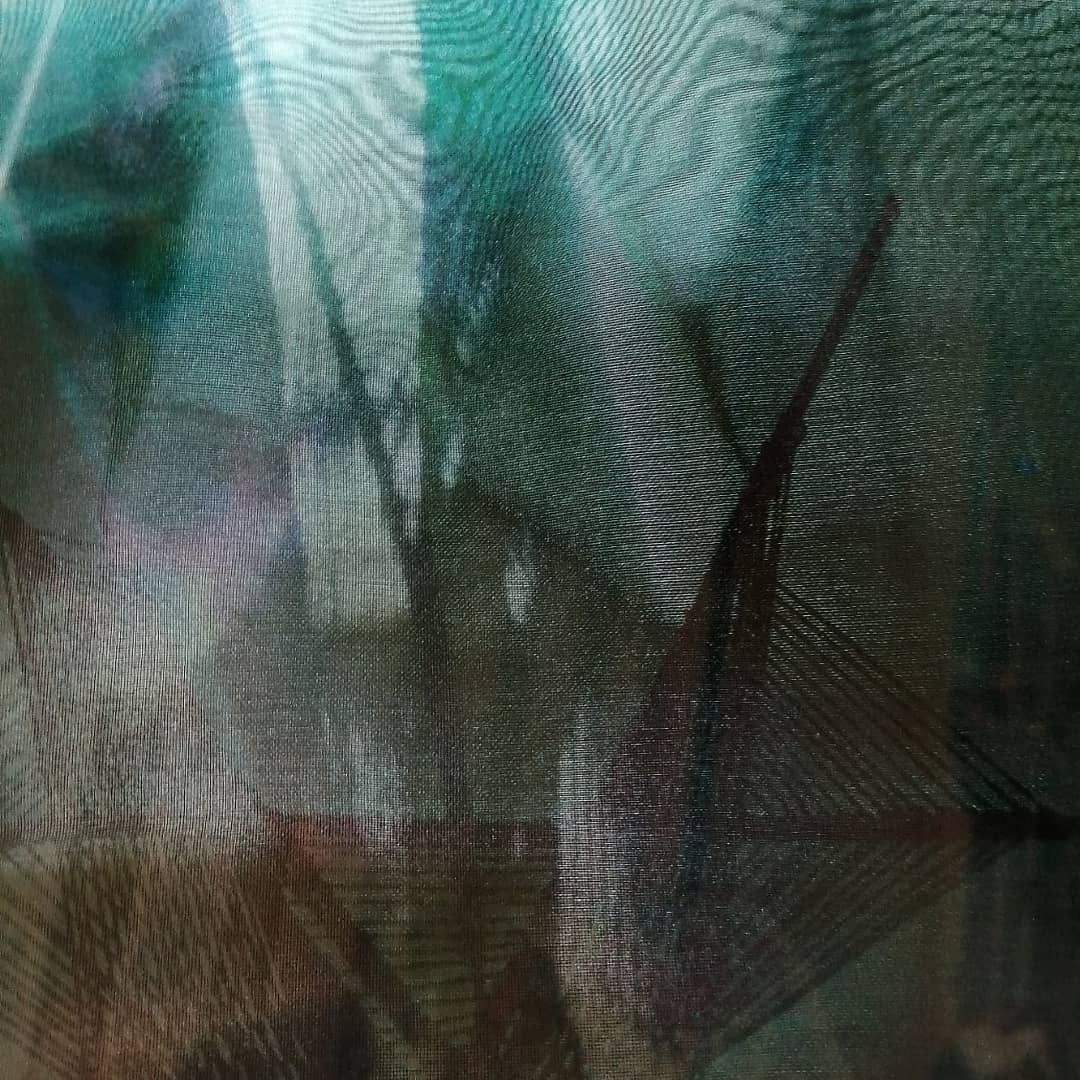 Phoenixtextile's tweet photo. Printing her photos onto sheer fabric and then layering them adds yet another dimension to Alison's latest work. #layers #moireeffect #textileart https://t.co/U9qV5S1v4n