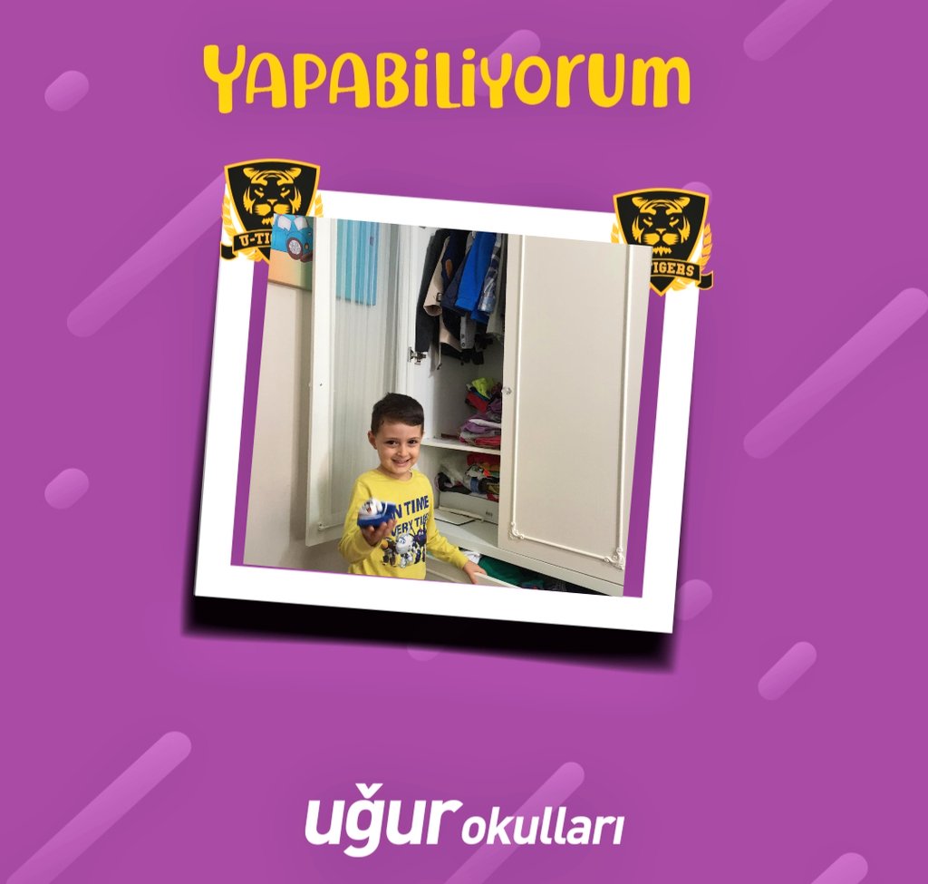 Çocuklarımızın yaşantılarındaki günlük yaşam becerilerini "Yapabiliyorum" projemizle desteklemeye devam ediyoruz.

Giysi dolaplarımızı düzenliyoruz. 👏👏
<a href="/ardaergez/">Arda ERGEZ</a> 
<a href="/elifkarakusugur/">Elif Karakuş</a> 
<a href="/Gozde_Gencer/">Gözde GENÇER</a> 
<a href="/TYorulmazlar/">Tuğçe Lale Yorulmazlar, MA</a> 
<a href="/meltemsaricii/">Meltem Duygu SARICI</a> 
<a href="/BalgatUAL/">UĞUR OKULLARI BALGAT KAMPÜSÜ</a>