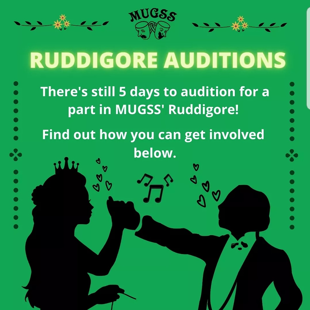 MUGSS's tweet image. We’re still hosting our auditions for Ruddigore until the 4th January 2021!

To audition for a principal role, all you need to do is:

•Record yourself singing any song that you want
•Record the audition dialogue
• Send us a video introduction

Good Luck!