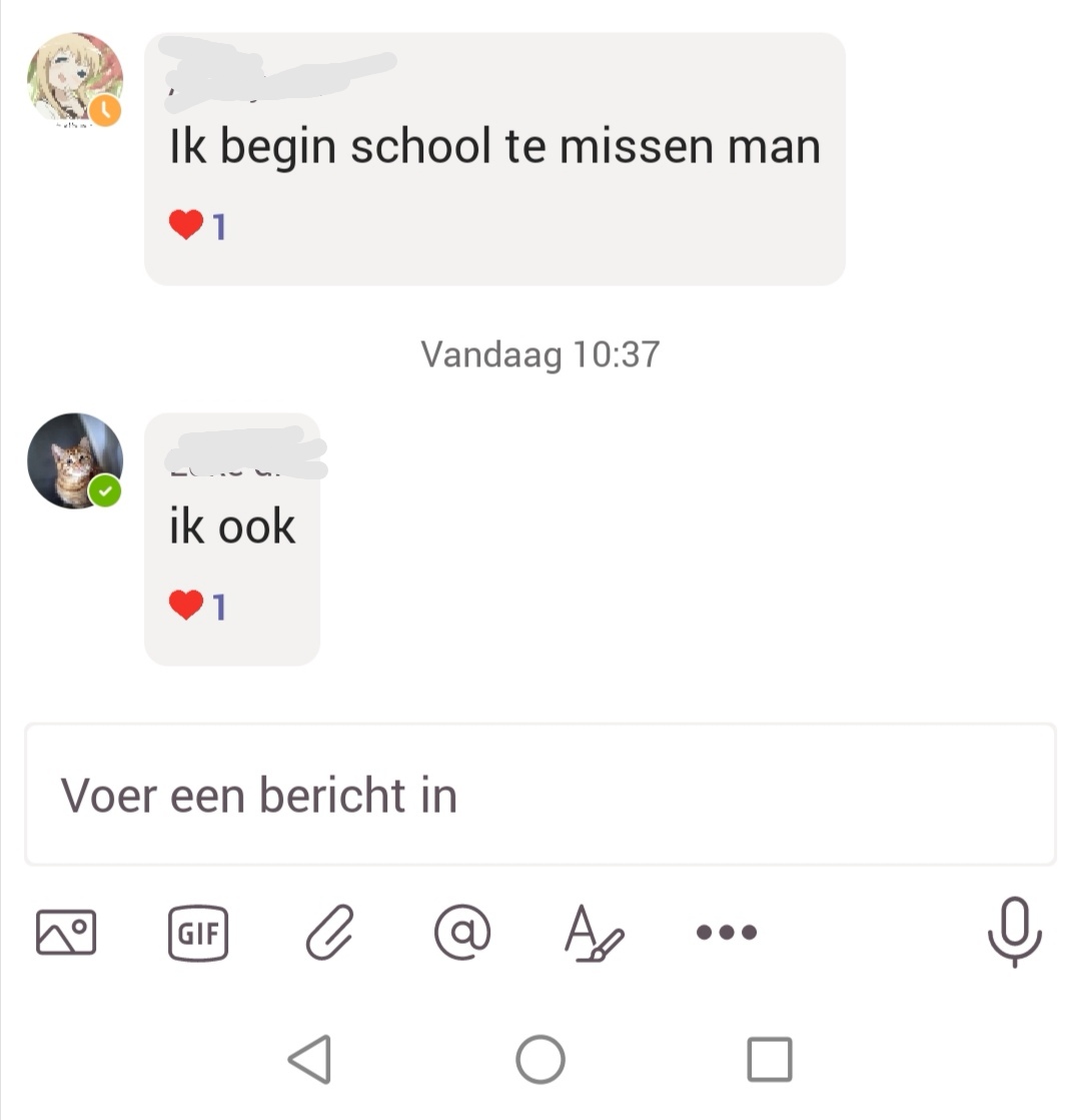 Heerlijk wanneer je dit in de groeps chat leest. Wij missen jullie ook. Hiervoor ben ik leerkracht geworden. Iedere dag anders, iedere dag nieuwe uitdagingen en iedere dag weer een lach op een gezicht kunnen toveren door er gewoon voor je leerlingen te zijn.