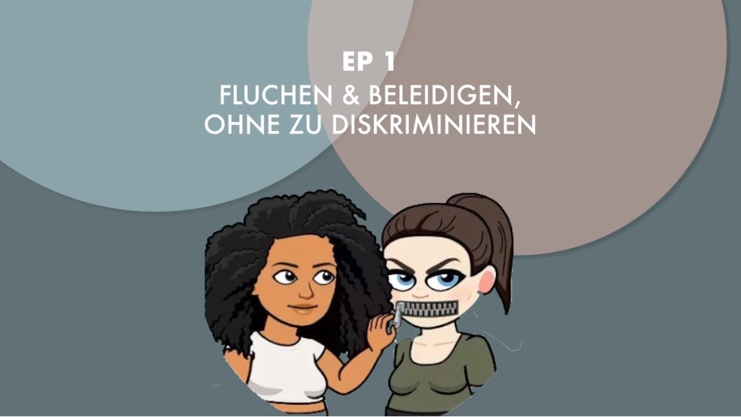 Mit Beiträgen unserer super klugen Experti*innen und unseren Zuhörer*innen, ergründen wir in unserer ersten Podcastfolge, wie Fluchen und Beleidigen funktionieren kann, ohne diskriminierende Sprache zu reproduzieren. 😊
Jetzt überall, wo es Internet gibt: spoti.fi/38JpGdO