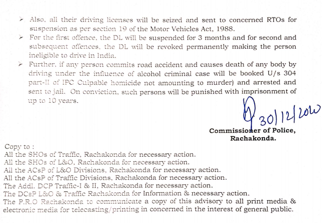#TRAFFICADVISORY
In view of #NewYearsEve celebrations, certain #restrictions and #guidelines are issued in the public interest by @Rachakonda_tfc. 

<a href="/TelanganaDGP/">DGP TELANGANA POLICE</a> <a href="/TelanganaCOPs/">Telangana Police</a> <a href="/cyberabadpolice/">Cyberabad Police</a> <a href="/hydcitypolice/">Hyderabad City Police</a> <a href="/DeccanChronicle/">Deccan Chronicle</a> <a href="/SwatiLakra_IPS/">Swati Lakra</a>  <a href="/SumathiIPS/">Sumathi IPS</a>  <a href="/ntdailyonline/">Namasthe Telangana</a>