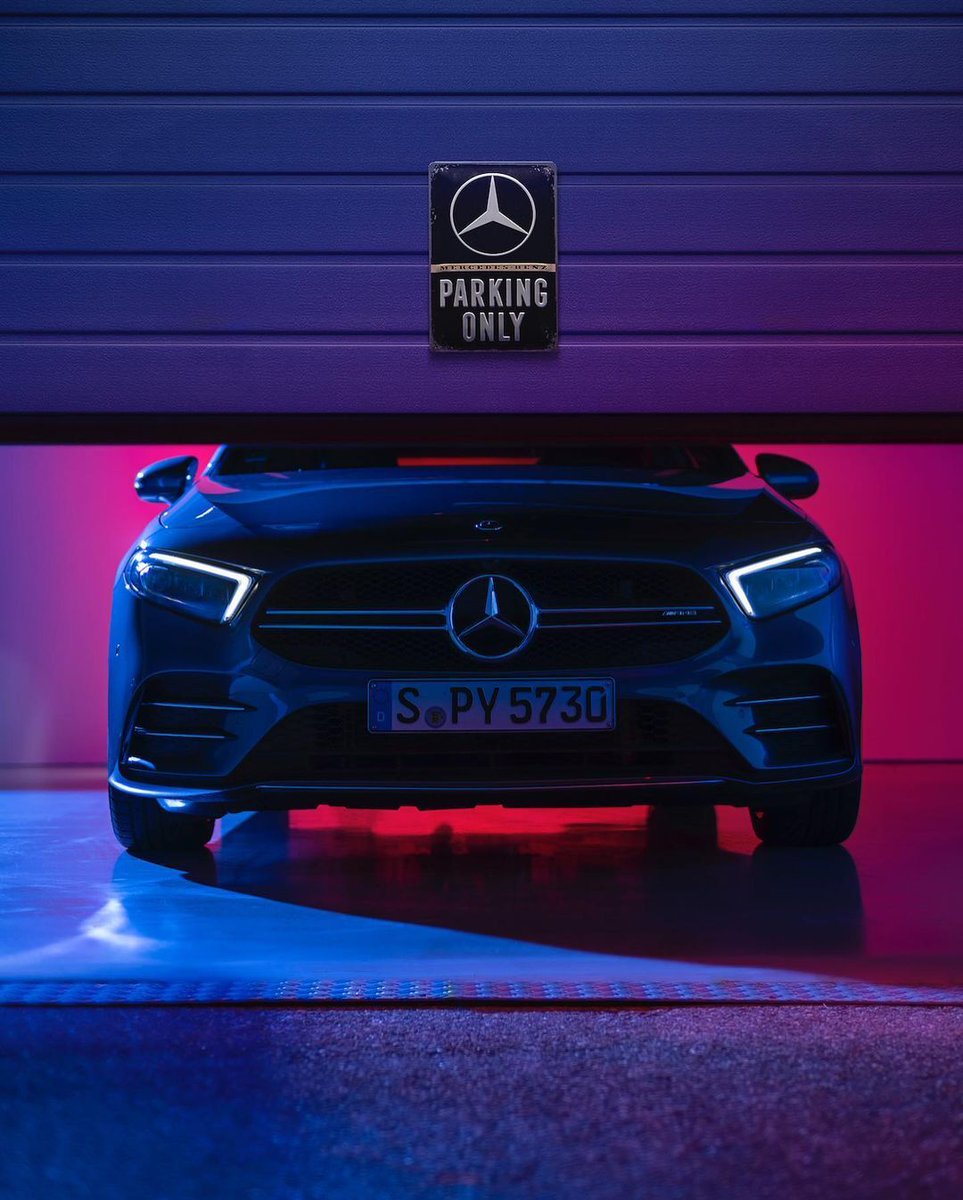 Mercedes Benz Parking Only Tin Sign 