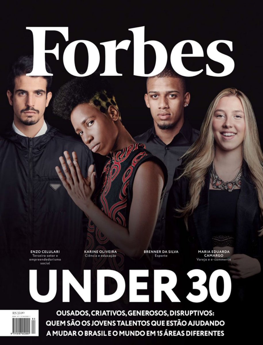 Quero parabenizar aos empreendedores baianos Karine Oliveira (@karinewakanda) e Arthur Lima (<a href="/arthurigor/">Igor Arthur</a>), que foram destaque na revista <a href="/forbesunder30/">Forbes Under 30</a> entre os jovens talentos que estão ajudando a mudar o Brasil e o mundo com criatividade e ousadia.