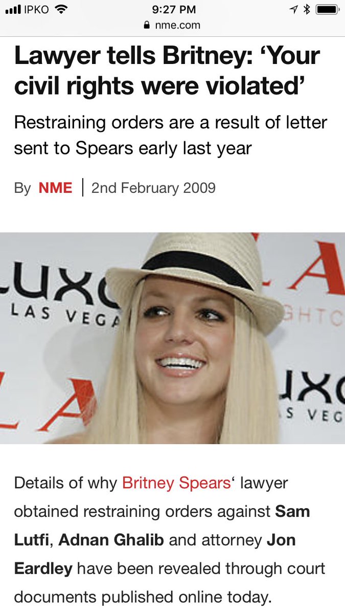 Feb 2009 Eardley reiterates to Britney that her civil rights were/are being violated and the judges are bias, "Commissioner Gordon was quick to deny you all of your visitation rights, even before Cedars issued its evaluation that you were not under the influence...”
