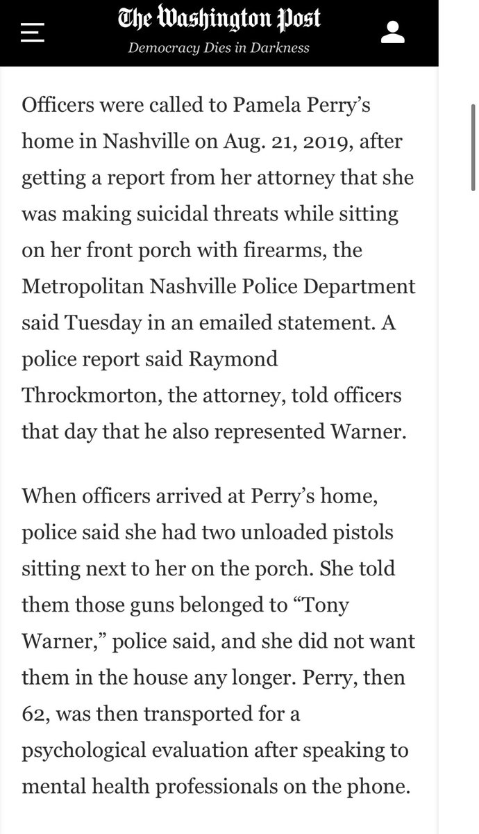 The Nashville bomber’s girlfriend warned he was building bombs a year ago. The police investigated, & checked with  @ATFHQ  @FBI:  https://www.washingtonpost.com/national/nashville-bombers-girlfriend-warned-he-was-building-bombs/2020/12/30/c7b54228-4a81-11eb-97b6-4eb9f72ff46b_story.htmlDoes this story end differently if federal law enforcement’s threat model had prioritized radicalized white violent extremists?