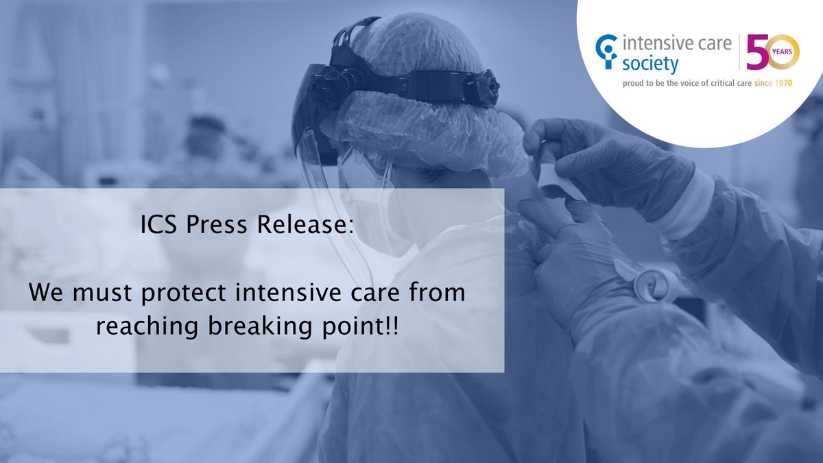 ICS_updates's tweet image. We've been busy talking to media over the last few weeks to shout as loudly as possible to make sure the message on the severity of what #ICUs are experiencing right now is heard.

👉Our 🗞️ statement on the need to protect our community from breaking point bit.ly/ICSICUStaff