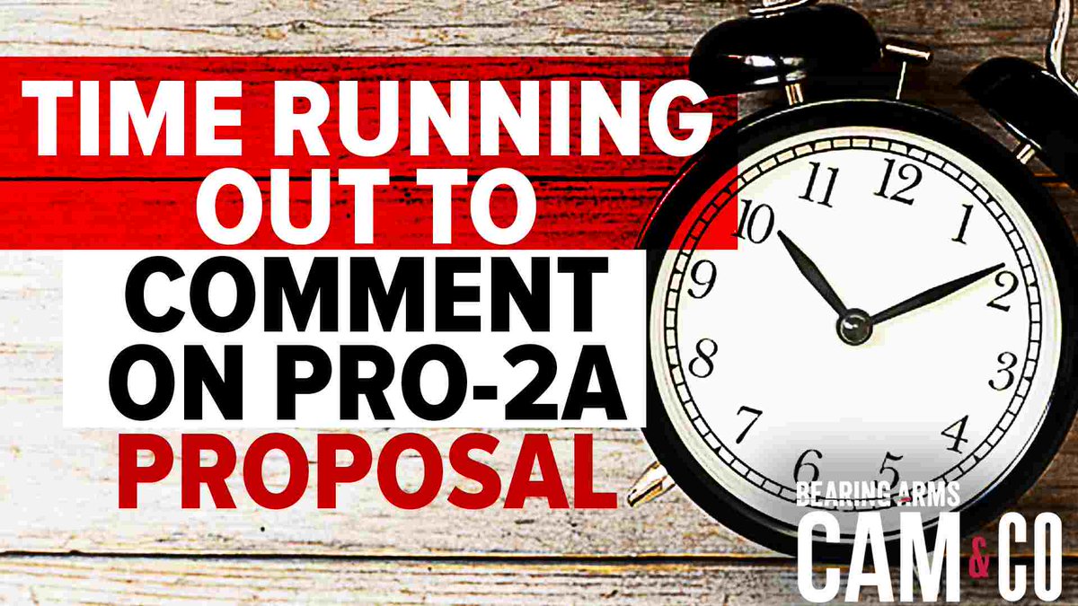 VetoGunmageddon's tweet photo. Time Is Running Out To Comment On This Pro-2A Proposal 
"The OCC’s proposed rule would a stop to the politically and ideologically motivated discrimination by the largest financial institutions"
https://t.co/DZOxJfVV3i
#SecondAmendment #2A #RKBA https://t.co/LnO7lYWe3N