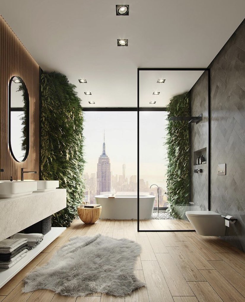 INTERIORPORN1's tweet photo. I’m in love with this bathroom... https://t.co/xXCTlDkPqh