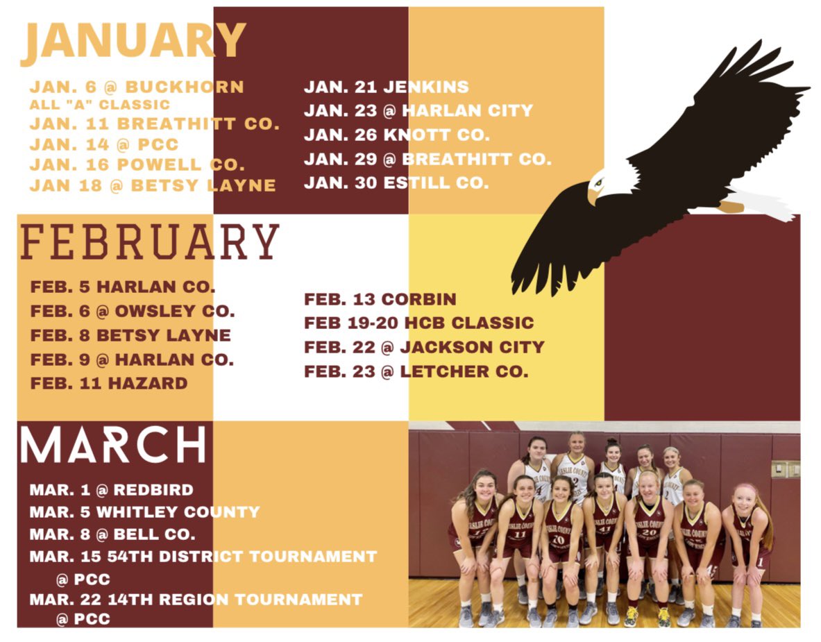 𝙻𝙴𝚂𝙻𝙸𝙴 𝙲𝙾𝚄𝙽𝚃𝚈 𝙻𝙰𝙳𝚈 𝙴𝙰𝙶𝙻𝙴𝚂 𝟸𝟶𝟸𝟷 𝙱𝙰𝚂𝙺𝙴𝚃𝙱𝙰𝙻𝙻 𝚂𝙲𝙷𝙴𝙳𝚄𝙻𝙴 🏀🦅