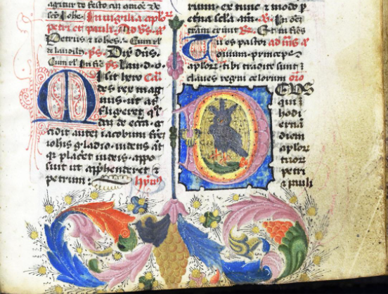 Pour le premier tweet de 2021,  des oiseaux, des fruits et des fleurs sortis des pages d'un bréviaire manuscrit du XVe siècle. Nous vous souhaitons une belle et heureuse nouvelle année. Feliç any nou.

Voir le manuscrit
urlz.fr/eANb