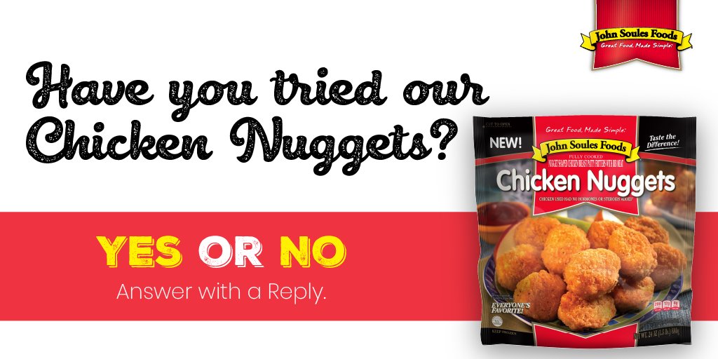 souleskitchen's tweet photo. Skip the drive thru! Our Chicken Nuggets are made with high quality white meat chicken without questionable ingredients or fillers.
🔥 Calories: 180 Per Serving
⭐️ Total Fat: 11g Per Serving
💪 Protein: 8g Per Serving
Learn More: https://t.co/9VaJKec5zs
#JSFTryIt https://t.co/9W9lbGE2H9