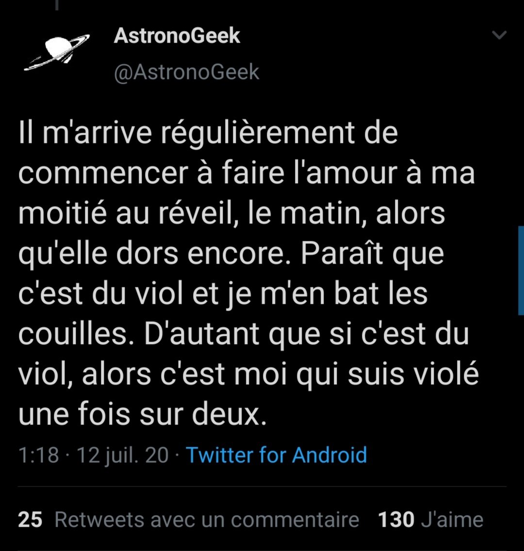 Ce cher astronogeek qui nous donne ces meilleurs conseils amoureux (et technique de viol)