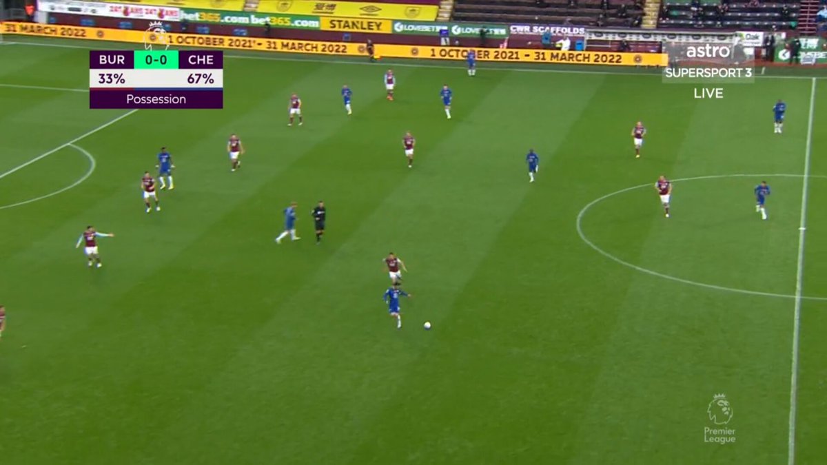 2. Werner off form.Especially for those who say Lampard is playing Werner out of position are dead wrong. Werner constantly tucked in the left halfspace and was either there or just behind Tammy. We had more bodies in the centre of the pitch closer to each other.