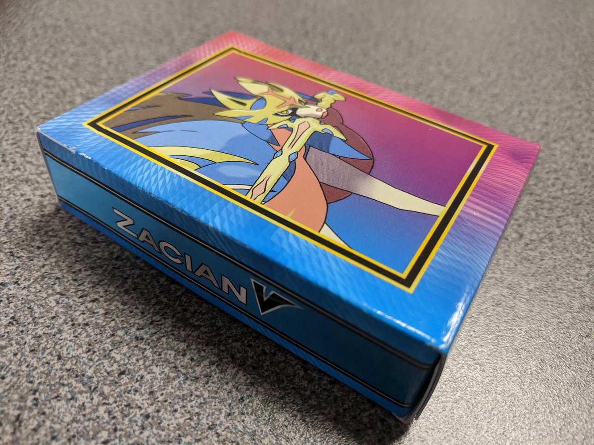 grossmetagaming's tweet photo. The Zacian V Battle Deck is like a mini ETB, not bad value, x4 Jirachi, x2 Zacian V & ADP...
#PokemonTCG #PokemonTCGOnline #PTCGO #PlayPokemon #PokemonCards #GrossMeta https://t.co/MXgLdleKPr