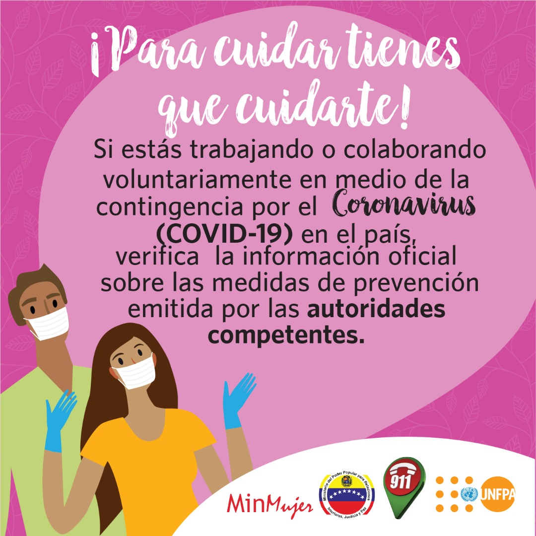 🗣️¡𝐄𝐒 𝐂𝐎𝐍𝐓𝐈𝐆𝐎! ✍️🇻🇪 Si estás trabajando colaborando voluntariamente en medio de la contingencia por el (COVID-19) en el país, verifica la información oficial sobre las medidas de prevención #SputnikVParaElPueblo