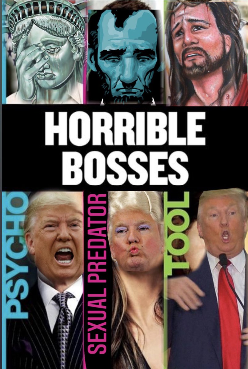 RavenousLyfe's tweet photo. @MatthewJshow @realDonaldTrump #HORRIBLEBOSSES Trump is all 3. 
#TrumpIsNotWell #StimulusCheck #COVIDIOT #MAGA #mitchbetterhavemymoney #ByeDon https://t.co/Noxr7j7UsD