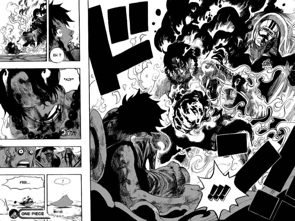 La pomme située le plus haut sur la lame de la Mort, soit la première des 4, serait donc logiquement destiné à Ace, représenté à travers la carte d’As de Luffy.5/20