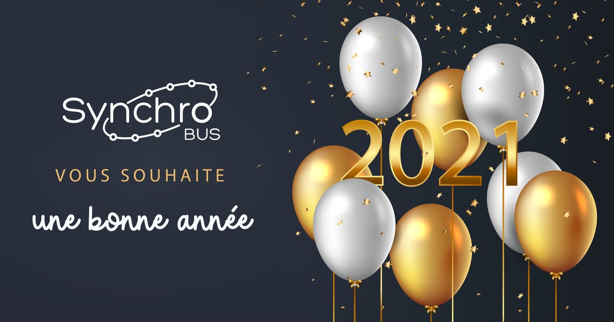 SynchroMobilite's tweet photo. #SynchroBUS vous souhaite une bonne année 2021 ! 🎈✨
Nous avons hâte de vous retrouver et de vous accompagner au quotidien tout au long de cette nouvelle année.
@GrandChambery @groupekeolis https://t.co/o6rJpcAGdZ
