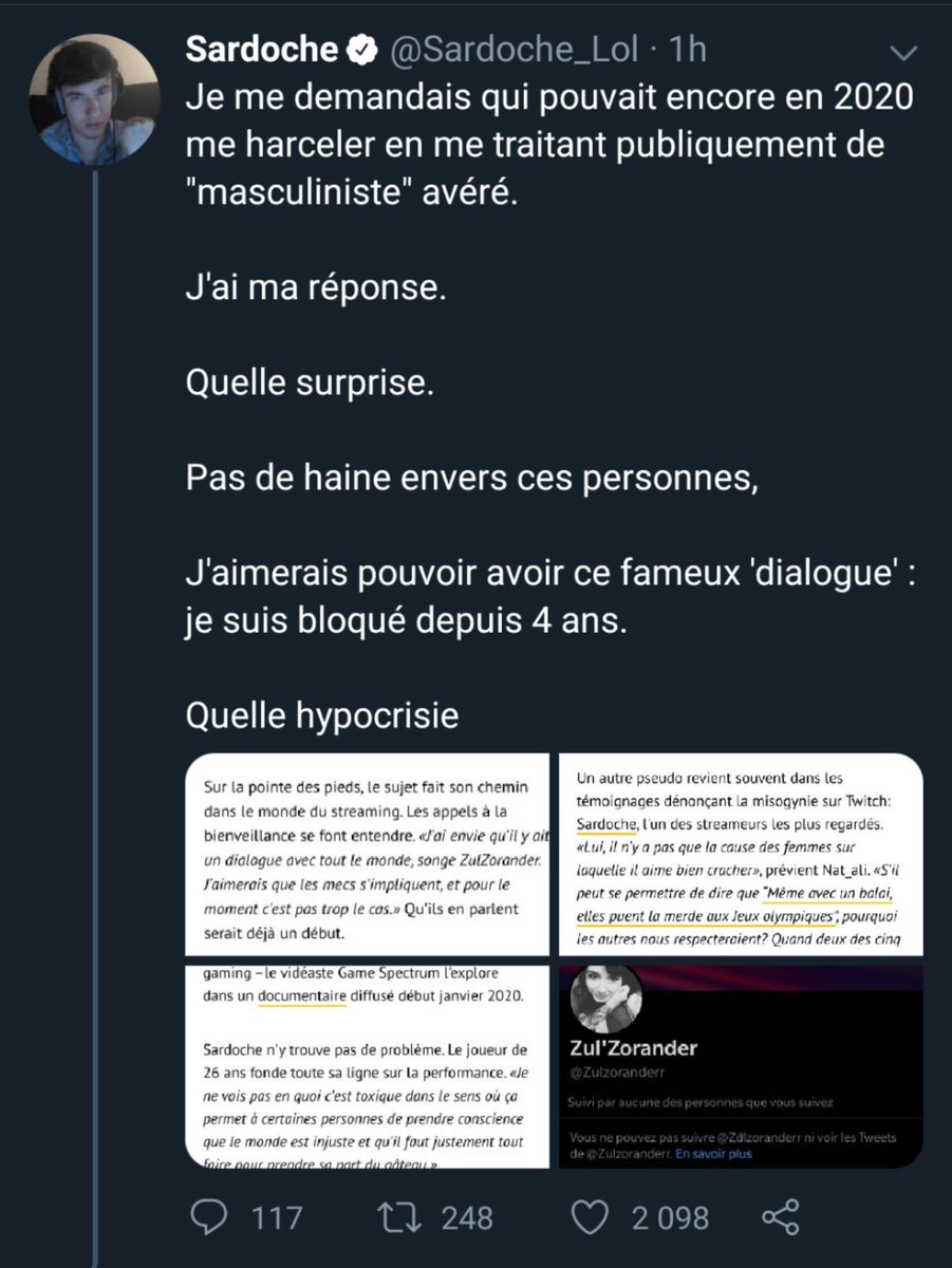 Bon lui il est qualifié à vie et pour toute les années mais bon j'espère qu'il va pas gagner