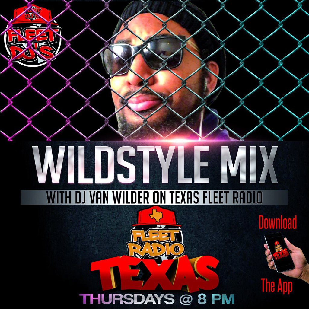 kidphunkadelic's tweet photo. Next Thursday tune in to the Texas Fleet Radio
Every Thursday 8pm-9pm I’ll be going in with the wildstyle mix
#wrathofthewild #WildstyleMixshow #FleetDJs #TexasFleetDJs #Vanwilder #TexasFleetRadio #TexasDJ #djlife #lifeisamusical #Returnofthewild #kidphunkadelic https://t.co/qtXZEQXpqd
