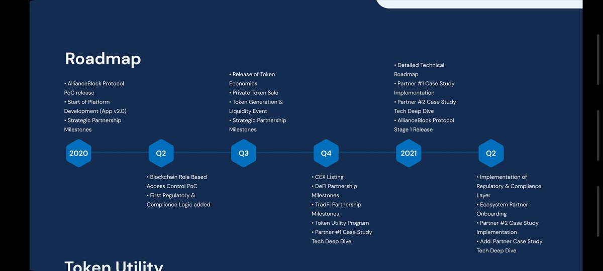 Heads up, this is a LONG TERM, 100x play.  @allianceblock are due to announce/implement the ecosystem partners and the regulatory compliance layer in Q2 2021.8/