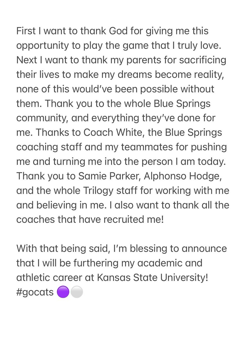 XavierLoyd's tweet image. committed! @KStateFB @recruitgfx #GoCats