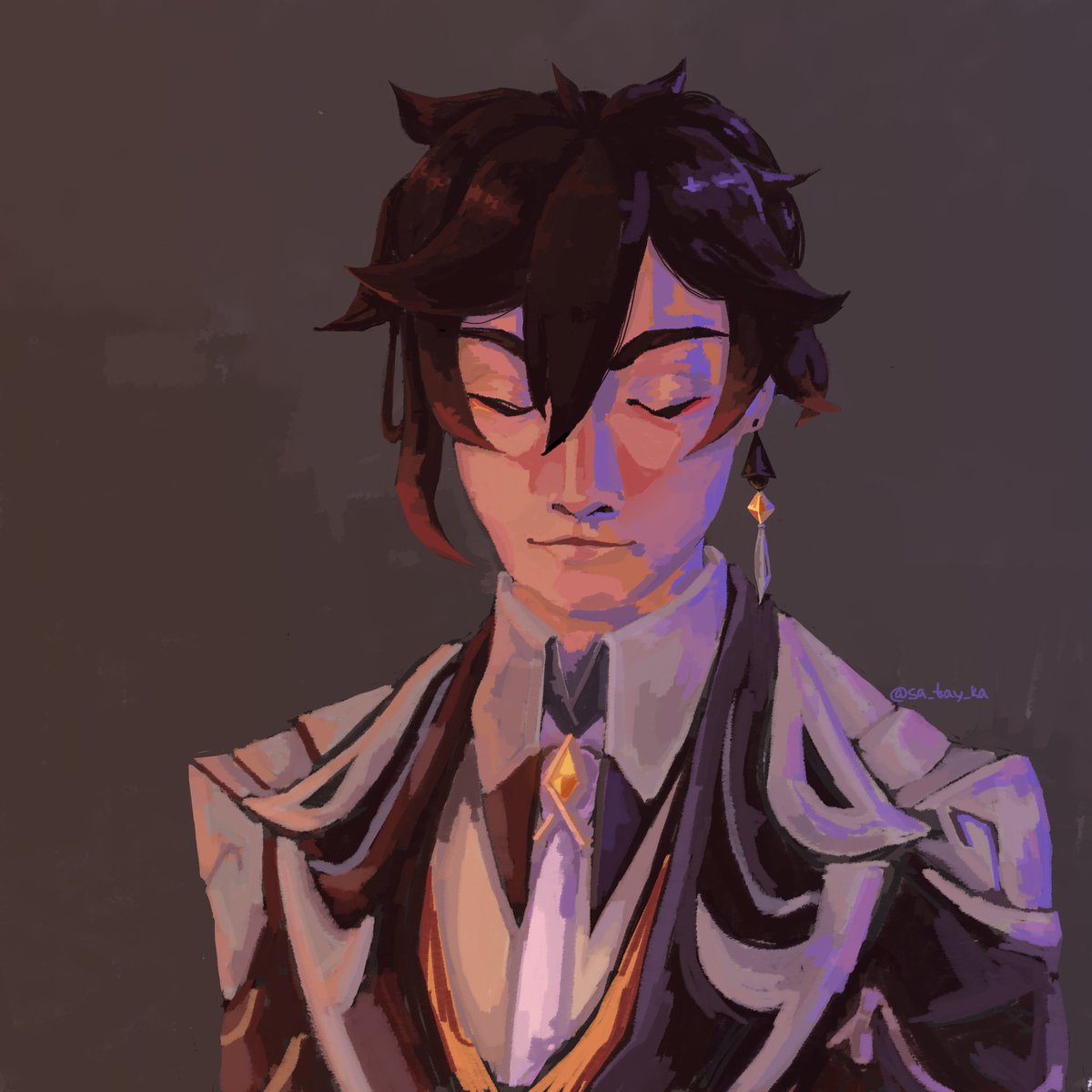 sa_t4ya's tweet image. #GenshinImpact #原神
 #genshinimpactfanart #zhongli