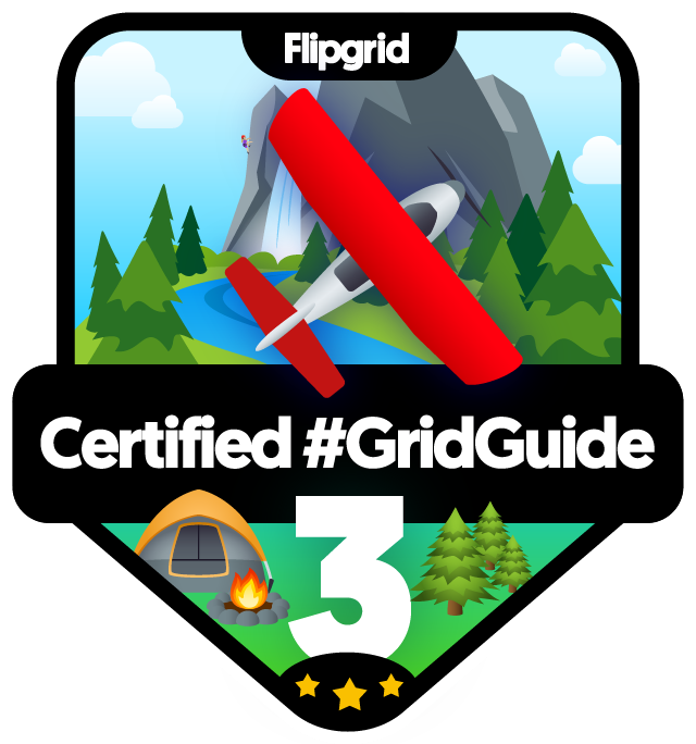 LeBlancEdTech's tweet image. Woo hoo!  I&apos;m now a @Flipgrid #GridGuide! 

#edtech #badgeaddiction