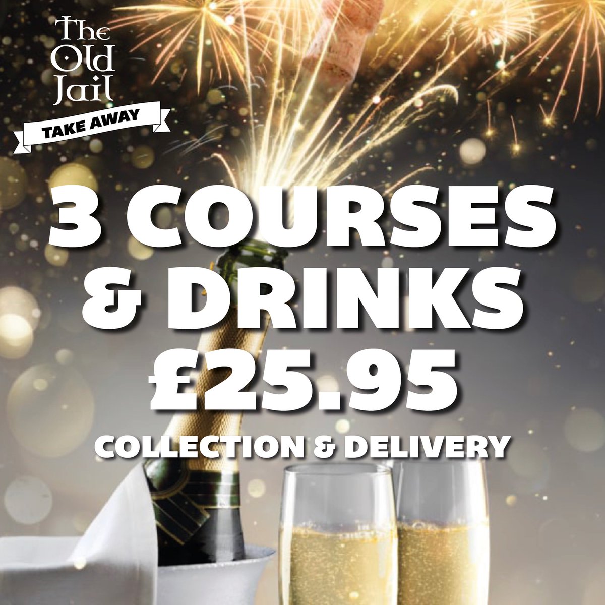 To help you celebrate NYE and say good riddance to 2020, we got NYE 3 course &amp; drink package available for delivery or collection the jail.pub/order #BeckBromFL #bigginhill #keston