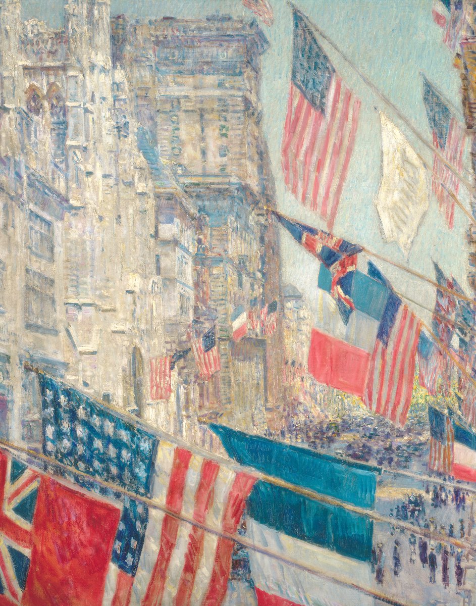Hassam’s “Allies Day, May 1917” is in collection of National Gallery of Art, Washington DC: