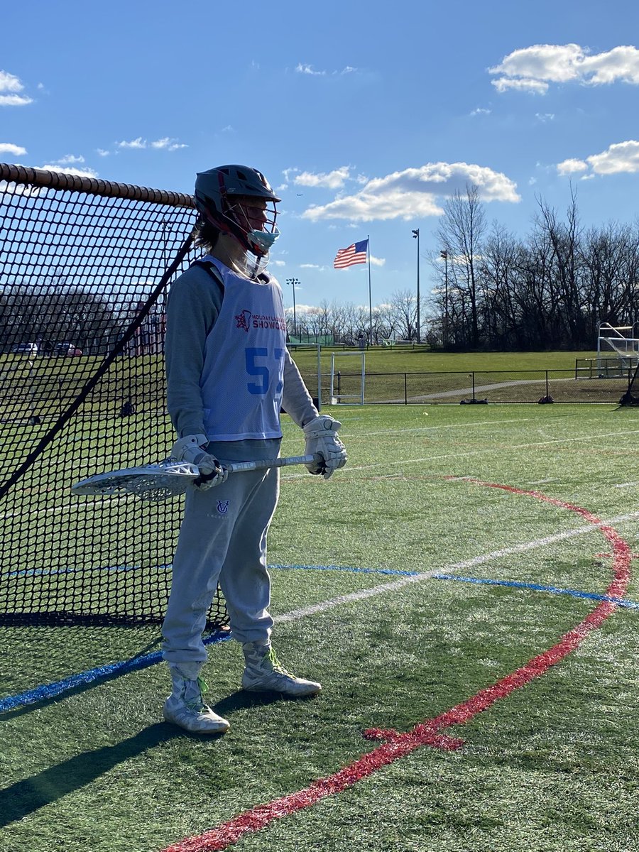holidayshowcase's tweet photo. Great Valley &amp; @BlackBearLC goalie Nick Mort loves America 🇺🇸

Head on over to our Facebook page at (holidaylacrosseshowcase) to view this and 300+ photos from the inaugural event! https://t.co/eKJettSwJY