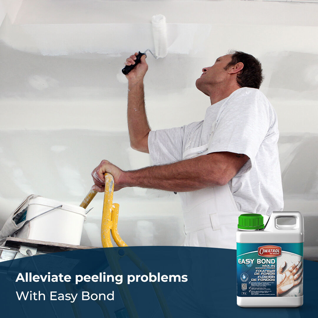 OwatrolUSA's tweet photo. Easy Bond helps to alleviate peeling problems on sound but chalky, powdery or porous surfaces by stabilizing the surface.
A bonding primer &amp; 1st flat coat of masonry or interior paint in 1, it maximises adhesion between the 1st &amp; 2nd coat.

Learn more: https://t.co/BwqTsgLJgP https://t.co/x6dfCaPrR2