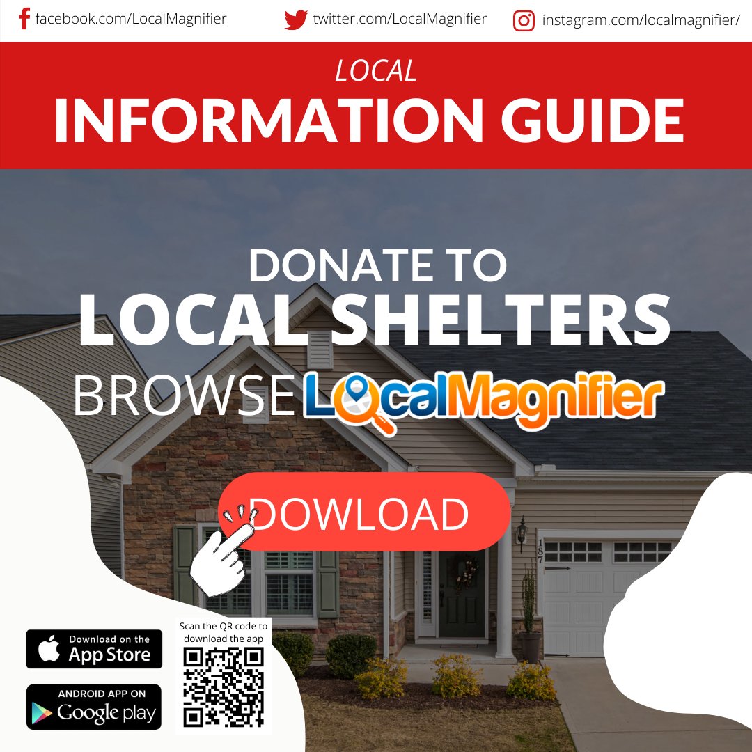 LocalMagnifier's tweet image. Your donation can be the reason for someone&apos;s better future. Find Local Shelters on #LocalMagnifier &apos;s information guide.

#donate #humanity #charity #community #donations