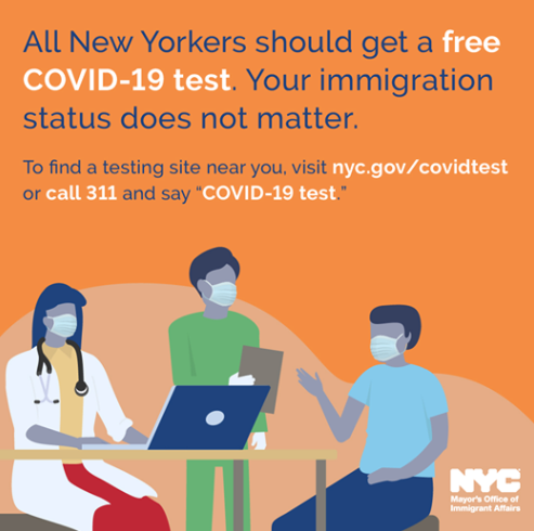Summit_Homecare's tweet photo. All New Yorkers should get a COVID-19 diagnostic test, whether or not you have symptoms or have been tested before. Your immigration status does not matter. 
To find a testing site near you, visit https://t.co/878B675LFS or call 311. https://t.co/8XR4UqFpGP