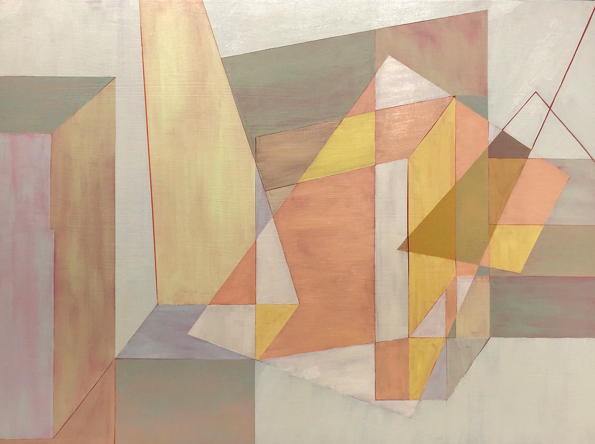 40x30x1.5 #OilPainting 2020 At my #artstudio “The Todd Brugman Studio Gallery” 46 Waltham St Boston #SoWa #abstractart #contemporaryart #toddbrugman #brugman #bostonartist #bostonart #conceptart #conceptualart #hypercube #geometry #geometricart #sowaboston #fineart #contemporary