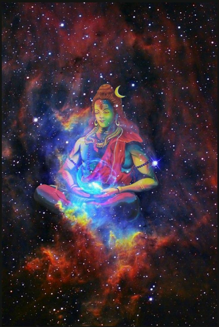 Along with it, the mantra नमः कपर्दिने च arose within. ‘Kapardi’ means ‘ one with the matted hair ’. While being absorbed in that divine vision of Lord Siva, a brilliant glow of light emanated from it. That radiant glow gradually transformed into the form of a divine sage with